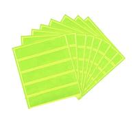 TA-VIGOR 8PCS Reflective Stickers, 1x4.5 Waterproof Adhesive High Visibility Tape Strips for Clothing Backpacks Coats Bikes Helmets Night Safety, Fluorescent Yellow
