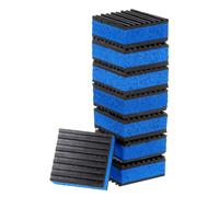 TA-VIGOR 8pcs Rubber Anti Vibration Pads 2x2x7/8 Inch EVA Shock Absorbing Feet for Air Conditioner Washer Dryer HVAC Equipment, Non-Slip Vibration Dampers