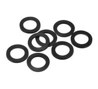 TA-VIGOR 8Pcs Rubber Flat Washers, 30mm OD, 20mm ID, 2.5mm Thickness, Heavy Duty Black Rubber Grommet Vibration Dampening Sealing Pads for Faucet, Pipe, Water Hose, Bolt Fasteners