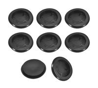 TA-VIGOR 8Pcs Rubber Grommets 1-1/4" (32mm) Drill Hole, 1-1/8" (28mm) ID Single-Sided Hole Plugs Cable Wire Protecting Firewall Rubber Gasket Black