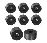 TA-VIGOR 8pcs Rubber Spacers 30mm OD x 10mm ID x 15mm Height - Anti-Vibration Rubber Blocks and Pads for Home, Car, Appliances - Shock Absorbing, Noise Reducing, Anti-Skid Washers
