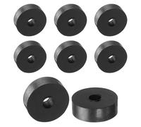 TA-VIGOR 8pcs Rubber Spacers 30mm OD x 8mmx ID x 10mm Height - Anti-Vibration Rubber Blocks and Pads for Home, Car, Appliances - Shock Absorbing, Noise Reducing, Anti-Skid Washers