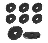 TA-VIGOR 8Pcs Rubber Spacers 40mm OD x 10mm ID x 5mm Height - Anti-Vibration Rubber Blocks and Pads for Cars, Home Appliances, DIY - Shock Absorbing, Noise Reducing, Anti-Skid Washers