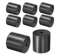 TA-VIGOR 8Pcs Rubber Spacers 50mm OD x 8mmx ID x 50mm Height - Anti-Vibration Rubber Blocks and Pads for Cars, Home Appliances, DIY - Shock Absorbing, Noise Reducing, Anti-Skid Washers