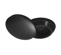 TA-VIGOR 8Pcs Silicone Snap in Locking Hole Plugs, Rubber Panel Seal Cover Flush Type Panel Round for 35-38mm Hole, Hole Stoppers for Kitchen Rubber Bulkheads Waterproof Sealing Plugs, Black