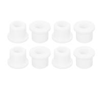 TA-VIGOR 8Pcs White Silicone Rubber Grommet 1/2"(12mm) Drill Hole, 5/16"(8mm) ID Top Hat Hole Plug Cable Wire Cover for Desk, Office and Automotive Wiring