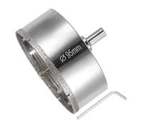 TA-VIGOR 95mm Diamond Drill Bit Glass Hole Saw Set, Hollow Core Drill Bit with Spotting Drill Bit, Tile Hole Cutter Set Core Drill Bits Center Pilot for Ceramics Porcelain Tile Bottles Pots Brick