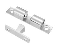 TA-VIGOR Adjustable Double Ball Tension Roller Catches, 40mm Solid Silver Door Catch Furniture Latch for Cabinet Cupboards Wardrobes