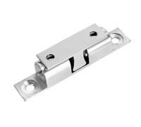 TA-VIGOR Adjustable Double Ball Tension Roller Catches, 50mm Solid Silver Door Catch Furniture Latch for Cabinet Cupboards Wardrobes