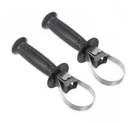 TA-VIGOR Adjustable Hammer Handle, Side Front Auxiliary Hammer Drill Handle Plastic, 60-65mm Clamping Range with Scale Depth Ruler - 2pcs