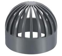 TA-VIGOR Atrium Drain Grate Cover, 110mm ID UPVC Round Outdoor Sewer Drain Pipe Fitting Adapter for Efficient Airflow, Ideal for Outdoor Drainage, Lawn- 1PC