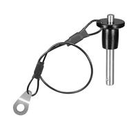 TA-VIGOR Ball Locking Pins, 6mm Dia 20mm Length 304 Stainless Steel Push-Button Quick Release Pin with Lanyard Cable