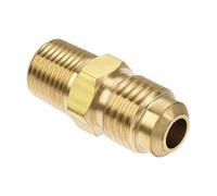 TA-VIGOR Brass Pipe Fitting, 1/4 SAE Flare to 1/8 NPT Male Thread Tube Fitting, Tubing Adapter Hose Connector for Air Conditioner Refrigeration