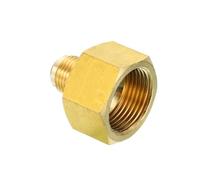 TA-VIGOR Brass Pipe Fitting, 3/8 SAE Male to 3/4 SAE Female Thread, Brass Adapter Tubing Connector for Air, Gas Pipe, Refrigeration, HVAC