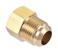 TA-VIGOR Brass Pipe Fitting, 5/8 SAE Flare Male to 1/2 SAE Female Thread, Brass Flare Adapter Tubing Connector for Air, Gas Pipe, Refrigeration, HVAC, 1PCS