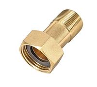 TA-VIGOR Brass Pipe Fitting Hex Nipple, 3/4 Male x G1 Female Threaded Connector Water Meter Coupling 38mm Length