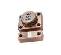 TA-VIGOR Cabinet Locks Hasp Latch, 3-Digit Password Combination Bolt Door Lock, Twist Knob Rotary Keyless Lock for Bedroom Door Wardrobe Cupboard Office File Cabinet, Antique Bronze