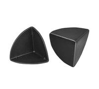 TA-VIGOR Corner Protector, 1.38" x 1.38" x 1.38" Plastic Shipping Container Box Corner Protectors for Carton Packing, Boxes and Panel Packaging, Black 24PCS