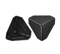 TA-VIGOR Corner Protector, 2" x 2" x 2" Plastic Shipping Container Box Corner Protectors for Carton Packing, Boxes and Panel Packaging, Black 24PCS