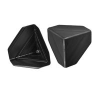 TA-VIGOR Corner Protector, 3" x 3" x 3" Plastic Shipping Container Box Corner Protectors for Carton Packing, Boxes and Panel Packaging, Black 24PCS