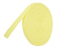 TA-VIGOR Cotton Twill Tape 10mm x 10 Yards Herringbone Webbing Light Yellow