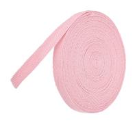 TA-VIGOR Cotton Twill Tape Ribbon 10mm, 10 Yards Bias Binding Tape Bunting Tape Soft Natural Herringbone Webbing Tape Roll for Sewing Dressmaking Gift Wrapping DIY Craft, Light Pastel Pink
