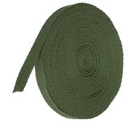 TA-VIGOR Cotton Twill Tape Ribbon 10mm, 10 Yards Bias Binding Tape Bunting Tape Soft Natural Herringbone Webbing Tape Roll for Sewing Dressmaking Gift Wrapping DIY Craft, Army Green