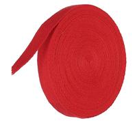 TA-VIGOR Cotton Twill Tape Ribbon 15mm, 10 Yards Bias Binding Tape Bunting Tape Soft Natural Herringbone Webbing Tape Roll for Sewing Dressmaking Gift Wrapping DIY Craft, Red