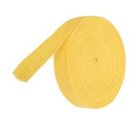 TA-VIGOR Cotton Twill Tape Ribbon 20mm, 10 Yards Bias Binding Tape Bunting Tape Soft Natural Herringbone Webbing Tape Roll for Sewing Dressmaking Gift Wrapping DIY Craft, Bright Yellow