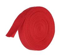 TA-VIGOR Cotton Twill Tape Ribbon 20mm, 10 Yards Bias Binding Tape Bunting Tape Soft Natural Herringbone Webbing Tape Roll for Sewing Dressmaking Gift Wrapping DIY Craft, Red