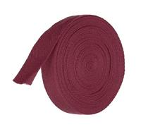 TA-VIGOR Cotton Twill Tape Ribbon 20mm, 10 Yards Bias Binding Tape Bunting Tape Soft Natural Herringbone Webbing Tape Roll for Sewing Dressmaking Gift Wrapping DIY Craft, Burgundy Red