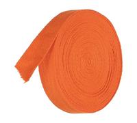 TA-VIGOR Cotton Twill Tape Ribbon 20mm, 10 Yards Bias Binding Tape Bunting Tape Soft Natural Herringbone Webbing Tape Roll for Sewing Dressmaking Gift Wrapping DIY Craft, Orange