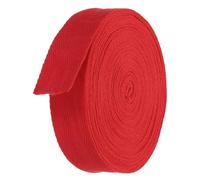 TA-VIGOR Cotton Twill Tape Ribbon 25mm, 10 Yards Bias Binding Tape Bunting Tape Soft Natural Herringbone Webbing Tape Roll for Sewing Dressmaking Gift Wrapping DIY Craft, Red