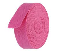 TA-VIGOR Cotton Twill Tape Ribbon 25mm, 10 Yards Bias Binding Tape Bunting Tape Soft Natural Herringbone Webbing Tape Roll for Sewing Dressmaking Gift Wrapping DIY Craft, Rose Red