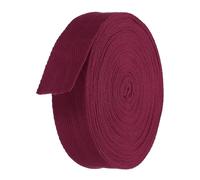 TA-VIGOR Cotton Twill Tape Ribbon 30mm, 10 Yards Bias Binding Tape Bunting Tape Soft Natural Herringbone Webbing Tape Roll for Sewing Dressmaking Gift Wrapping DIY Craft, Dark Red