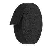 TA-VIGOR Cotton Twill Tape Ribbon 30mm, 10 Yards Bias Binding Tape Bunting Tape Soft Natural Herringbone Webbing Tape Roll for Sewing Dressmaking Gift Wrapping DIY Craft, Black