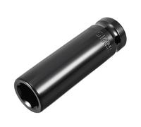 TA-VIGOR Deep Impact Socket, 1/2 Inch Drive by 15mm Deep Impact Socket, Heat-Treated CR-V Steel 15mm Socket, 1/2 Drive with 78mm Length 6-Point Socket for Home Car Repair