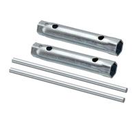TA-VIGOR Dual End Spark Plug Spanner 10mm & 12mm, Manual Spark Plug Wrench Hex Socket Tool with Lever Bar for Motorcycle, Engine Repair 2 Pcs