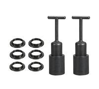 TA-VIGOR E14 Light Socket Ring Removal Tool Kit, Lamp Shade Socket Rings with Light Bulb Removal Tool T Type, Light Replacing Accessories - 8pcs