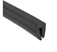 TA-VIGOR Edge Trim U Seal Black Rubber U Channel Edge Trim Rubber Seal, U Shape Weather Stripping for Edge Protector Fits 1/32'' - 1/16'' Edge 10Ft Length