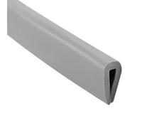 TA-VIGOR Edge Trim U Seal Grey Rubber U Channel Edge Trim Rubber Seal, U Shape Weather Stripping for Edge Protector Fits 0.02'' - 0.04'' Edge 10Ft Length