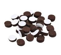 TA-VIGOR Felt Furniture Pads, Round Self Adhesive Floor Protectors 12mm Dia 5mm Thick for Furniture Feet, Anti-Scratch Felt Pads for Chairs, Hardwood and Tile Floors, Brown 200Pcs