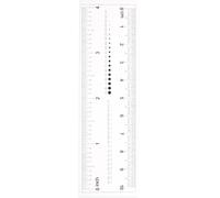 TA-VIGOR Film Flexible Ruler 10cm 4 Inch, PET Soft Measuring Ruler Set 0.5mm Scale Metric & Inch Calibration Ruler for Precision Measurement Drawing Tool, Transparent
