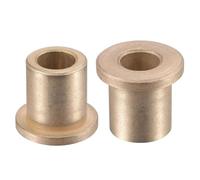 TA-VIGOR Flange Sleeve Bearings 10mm Bore 16mm OD 20mm Length 22mm Flange Dia 3mm Flange Thickness, Bronze Sleeve Bearing Bush, Self Lubricating Bearing Sleeve Bushings, 2 Pack