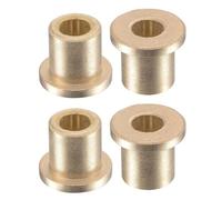 TA-VIGOR Flange Sleeve Bearings 6mm Bore 10mm OD 12mm Length 14mm Flange Dia 2mm Flange Thickness, Bronze Sleeve Bearing Bush, Self Lubricating Bearing Sleeve Bushings, 4 Pack