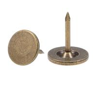 TA-VIGOR Flat Head Upholstery Tacks Bronze 11mm x 13mm Push Pins 50Pcs