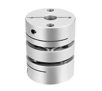 TA-VIGOR Flexible Coupling 8mm to 14mm, D32xL40mm Clamp Tight Motor Shaft 2 Diaphragm Shaft Coupling Joint Connector