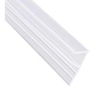 TA-VIGOR Frameless Shower Door Bottom Seal Strip, 12mm Drip Rail - 12mm Glass x 3000mm Length F-Type Glass Shower Screen Door Sweep Silicone for Shower Door Seal