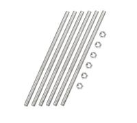 TA-VIGOR Fully Threaded Rods 6Pcs M3 x 400mm 304 Stainless Steel
