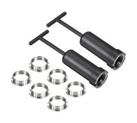 TA-VIGOR G9 Light Socket Ring Kit, Lamp Shade Socket Rings with Light Bulb Removal Tool T Type, Light Replacing Accessories - 2Set